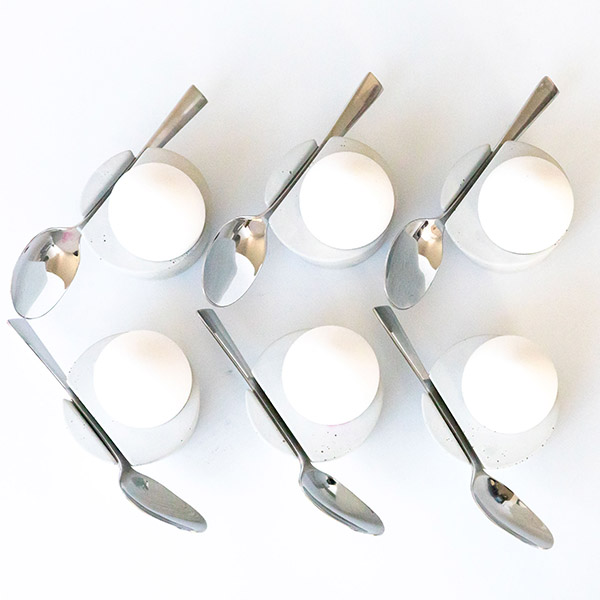 BETOLZ Eierbecher OVA (6er Set) 6x Lichtgrau 