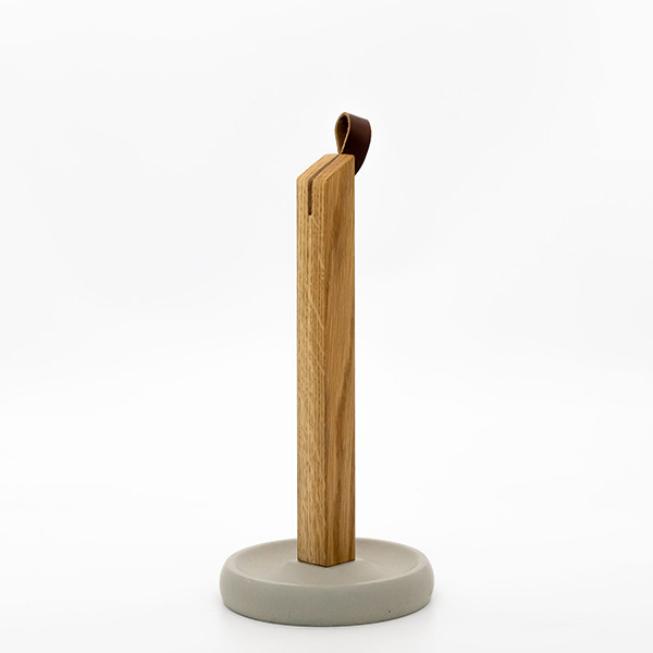 BETOLZ Küchenrollenhalter VOLVI Eiche / Grau