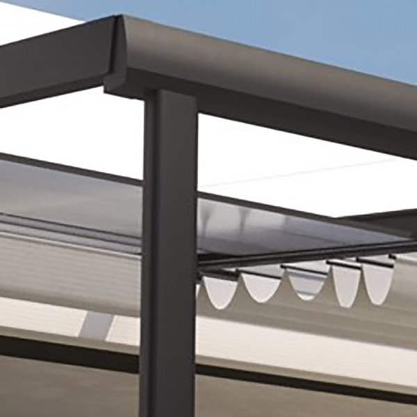 COULEURS DU MONDE RIDEAU SOUS TOIT ATHEZZA OU EDENA GRIS PERLE 