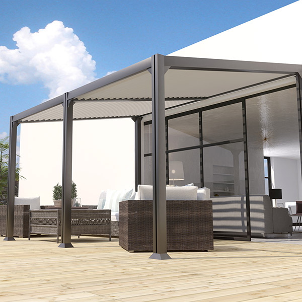 COULEURS DU MONDE PERGOLA BIOCLIMATIQUE BRISBANE ANTHRACITE