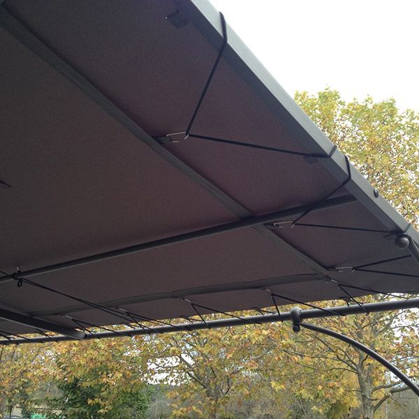 COULEURS DU MONDE TOILE D'OMBRAGE POUR TONNELLE 3X4M  TAUPE