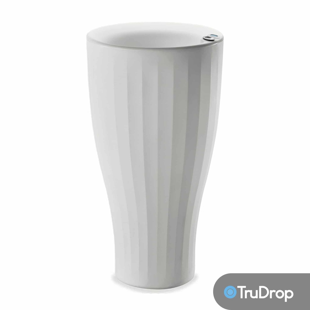 Crescent Garden Cup 16'' Tall Pflanzgefäss (Cloud White)