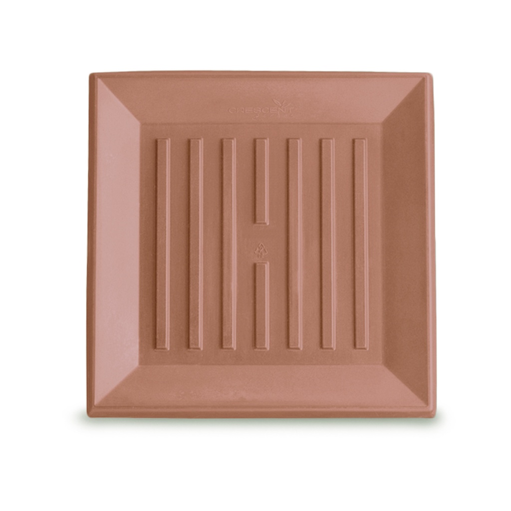 Crescent Garden 11'' Quadratische Universal-Untertasse (Weathered Terracotta)