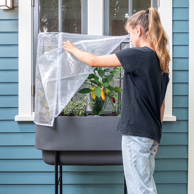 Crescent Garden Gewächshausabdeckung für 30'' Nest Pflanzgefäss (inkl. Aufbewahrungstasche)