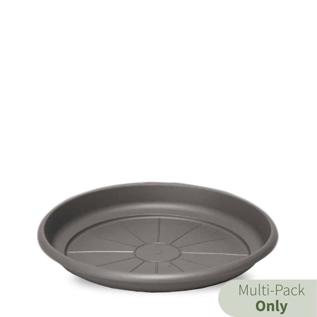 Crescent Garden Emma 12'' Circular Positive Saucer für 14 Pltr (Charcoal) Beutel mit 12 Stück