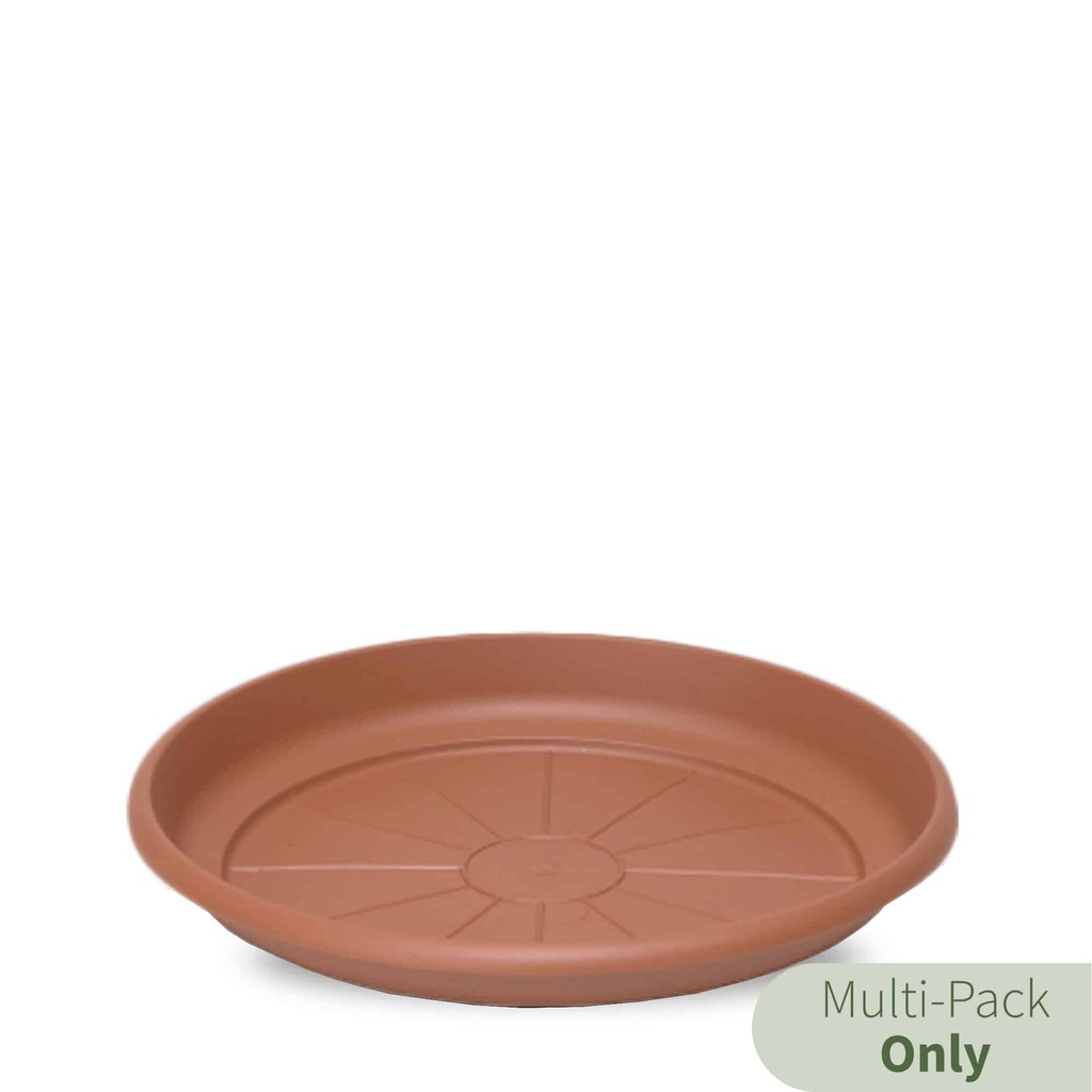 Crescent Garden Emma 18'' Runder positiver Untersetzer für 22 Pltr (Terracotta) Beutel mit 6 Stück
