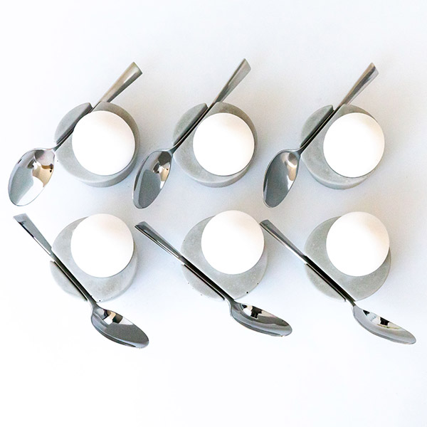 BETOLZ Eierbecher OVA (6er Set) 6x Grau 