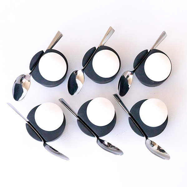 BETOLZ Eierbecher OVA (6er Set) 6x Anthrazit 