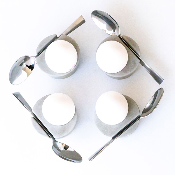 BETOLZ Eierbecher OVA (4er Set) Grau 