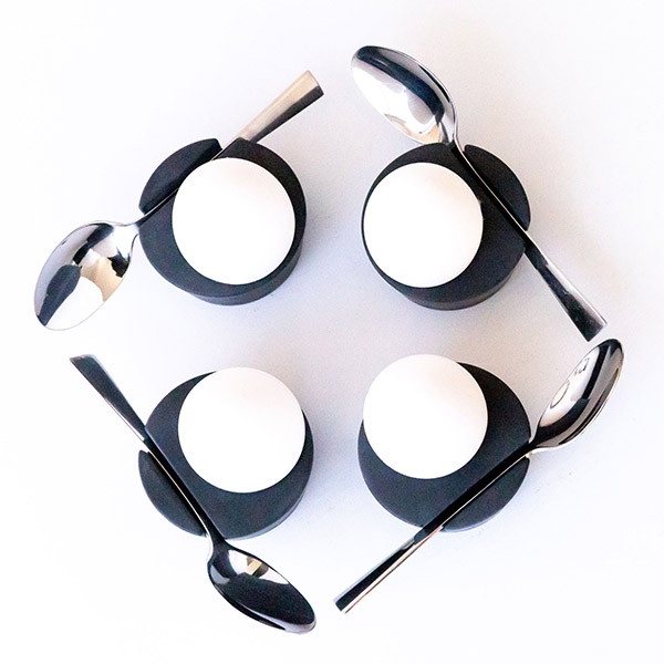 BETOLZ Eierbecher OVA (4er Set) Anthrazit 