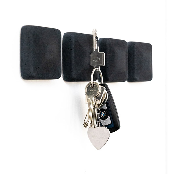 BETOLZ Schlüsselhalter HAMO (4er Set) 4x Anthrazit