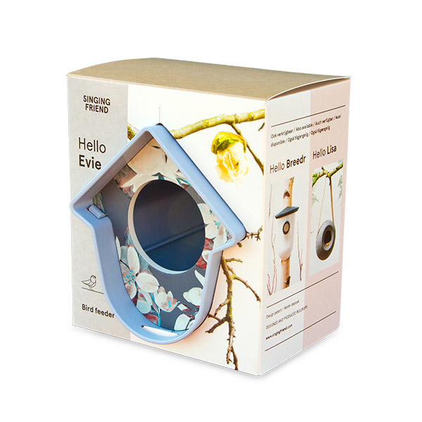 Singing Friend Evie blue-grey flower