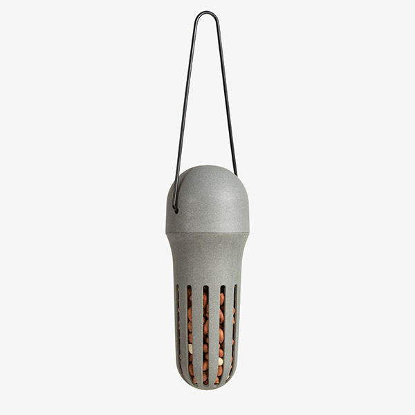Singing Friend Max grey 100% recycled feeder
