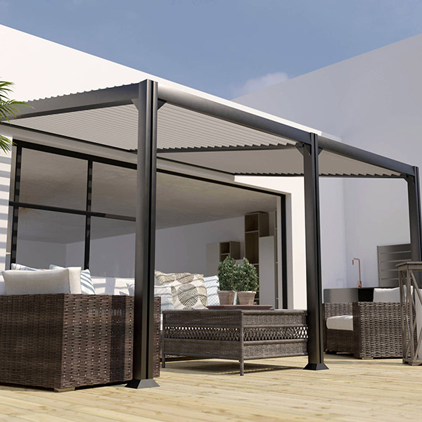 COULEURS DU MONDE PERGOLA BIOCLIMATIQUE MELBOURNE ANTHRACITE