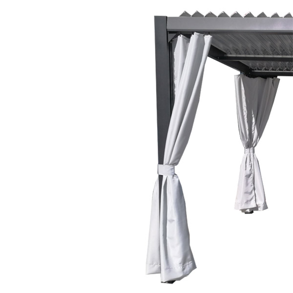 COULEURS DU MONDE RIDEAUX MEMPHIS GRIS PERLE 