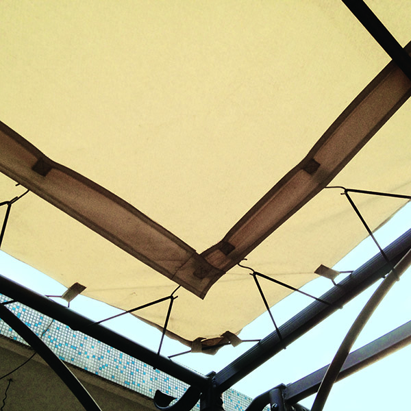 COULEURS DU MONDE TOILE D'OMBRAGE POUR TONNELLE 3X4M ECRU