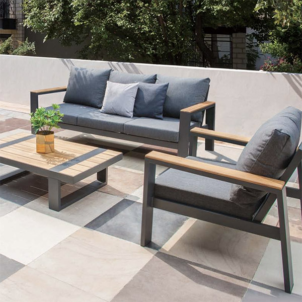 SAILON BY COULEURS DU MONDE SALON BAS DAVID ANTHRACITE ET GRIS FONCE