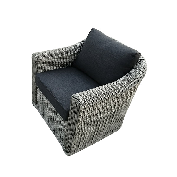 SAILON BY COULEURS DU MONDE FAUTEUIL CAP BY NIGHT GRIS ET GRIS FONCE
