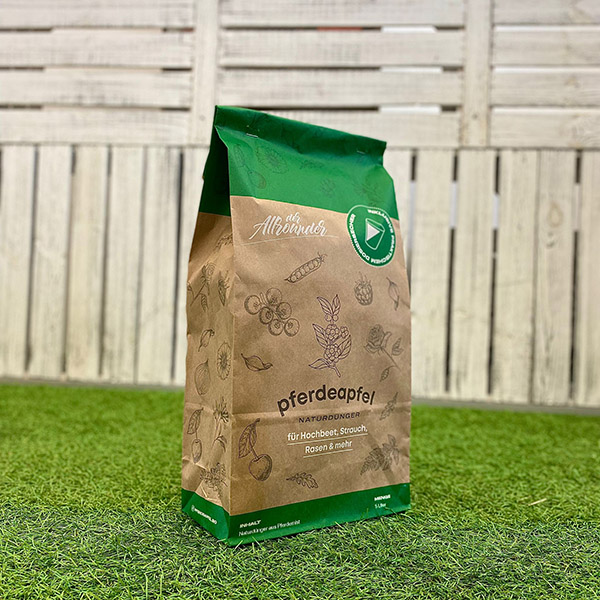 Pferdeapfel 5 Liter Standbodenbeutel  „Grün“ 
