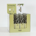 Singing Friend SAM grey 100% recycled feeder in display box